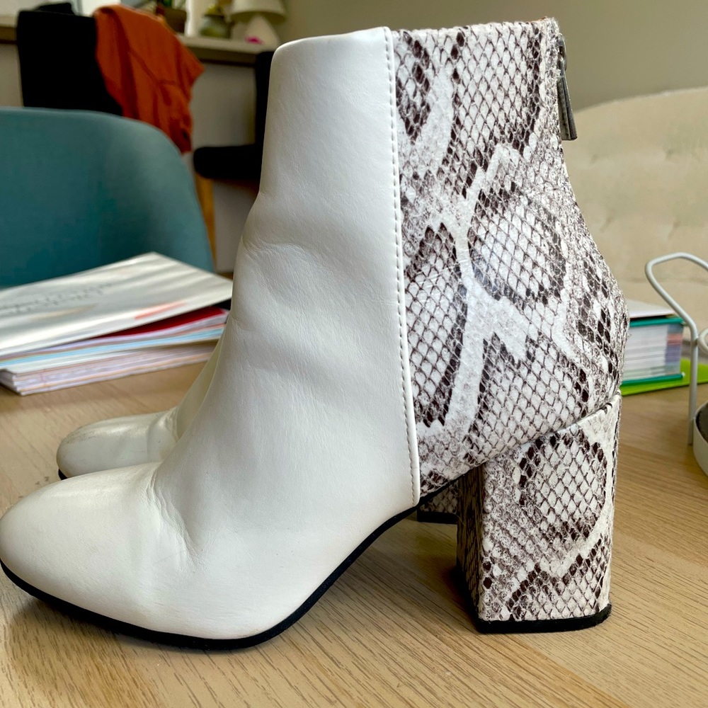 Snake Skin Booties